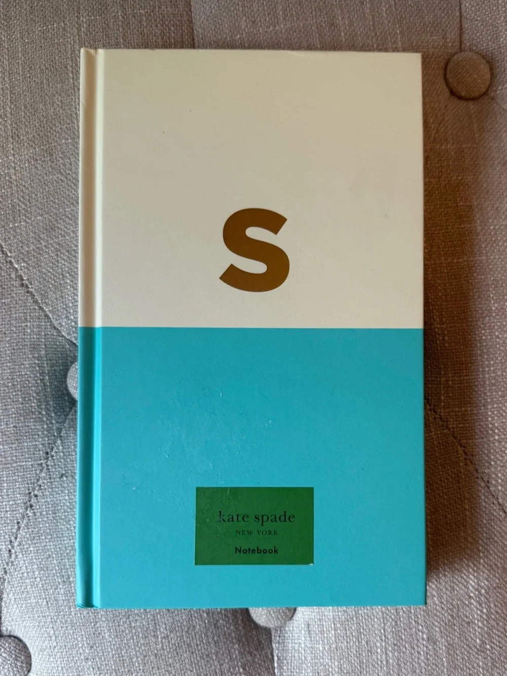 Kate Spade New York Monogram Letter S Dipped Hardcover Notebook Journal